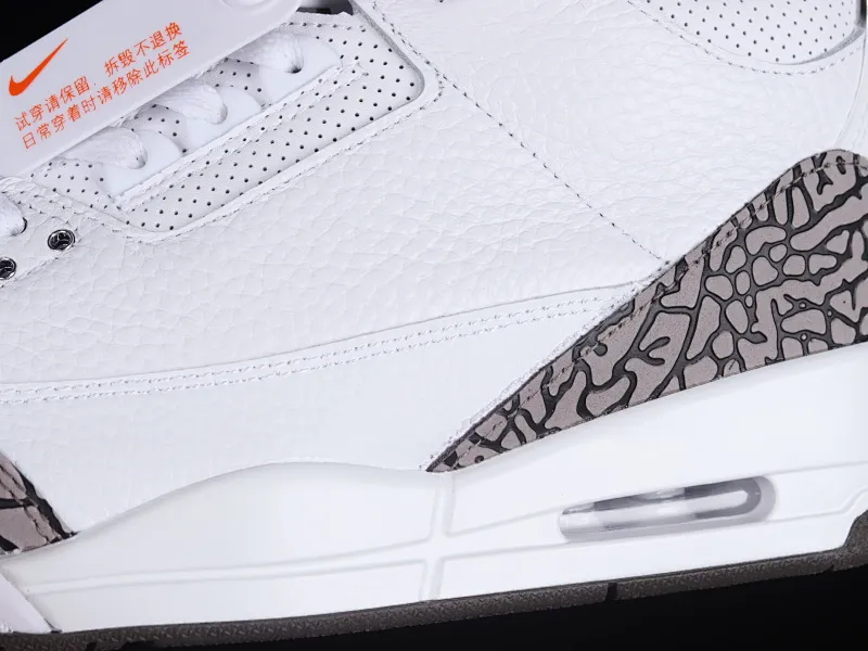 All categories Air Jordan Jordan series basketball shoes Air Jordan 3 Air Jordan 3 "Mocha" AJ3 Joe 3 Mocha white coffee burst pattern replica basketball shoes 136064-122